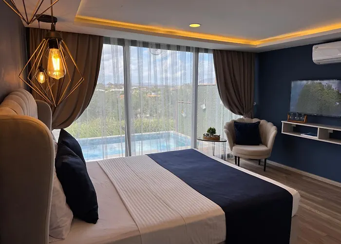 ロッジ Majestic Tiny With Private Pool Trikomo